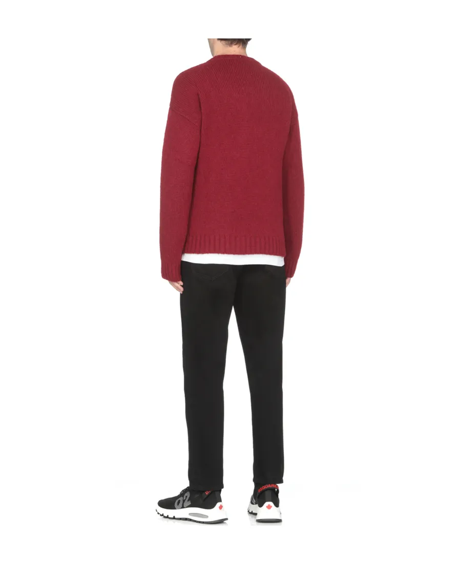 Dsquared2 Logo-Patch Crewneck Jumper