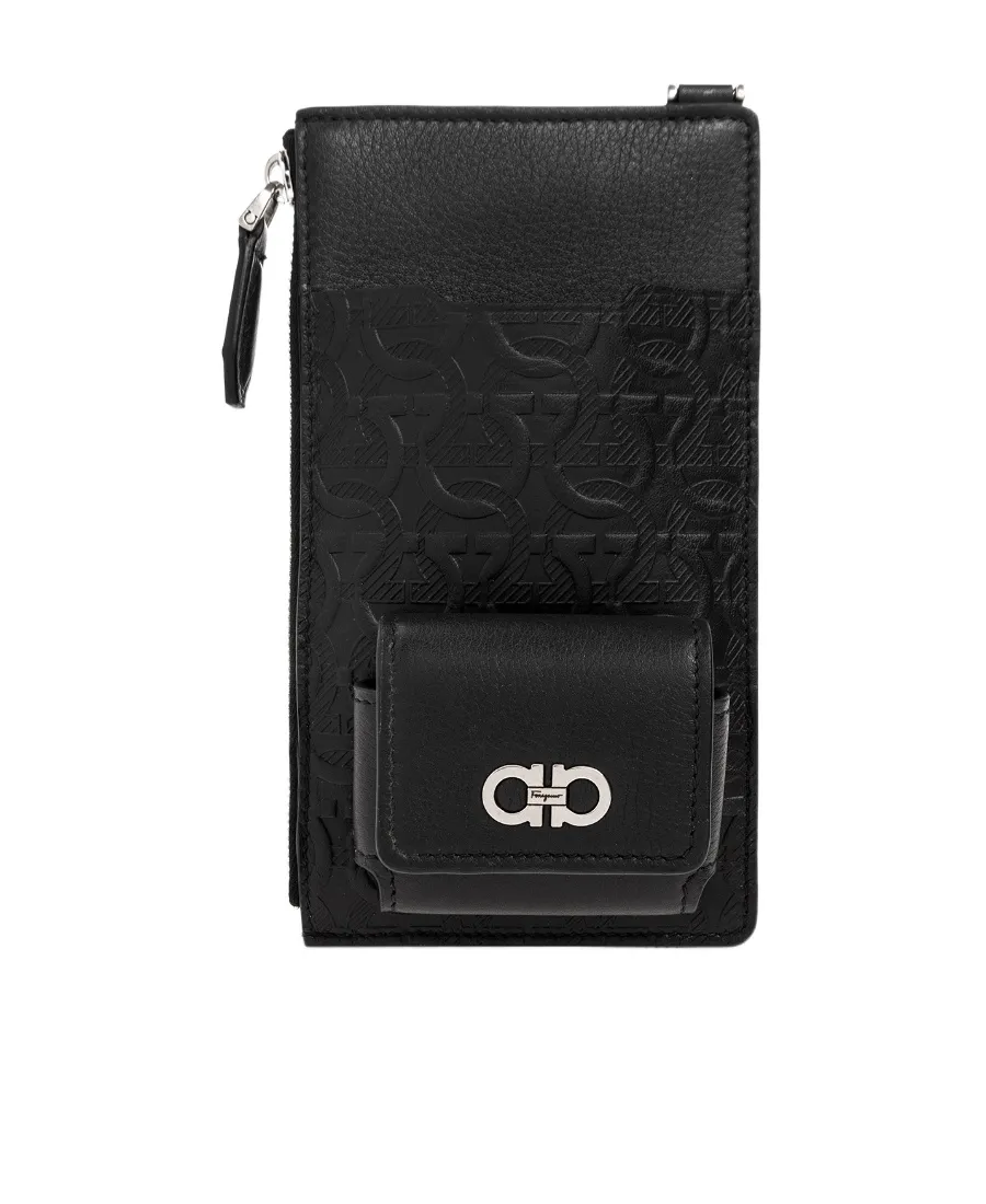 Salvatore Ferragamo Gancini Embossed Smartphone Crossbody Bag