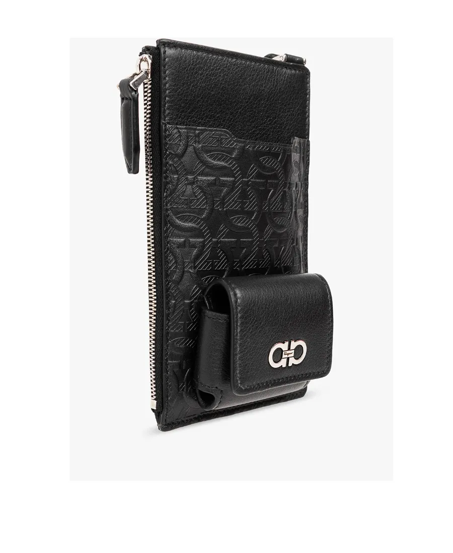 Salvatore Ferragamo Gancini Embossed Smartphone Crossbody Bag