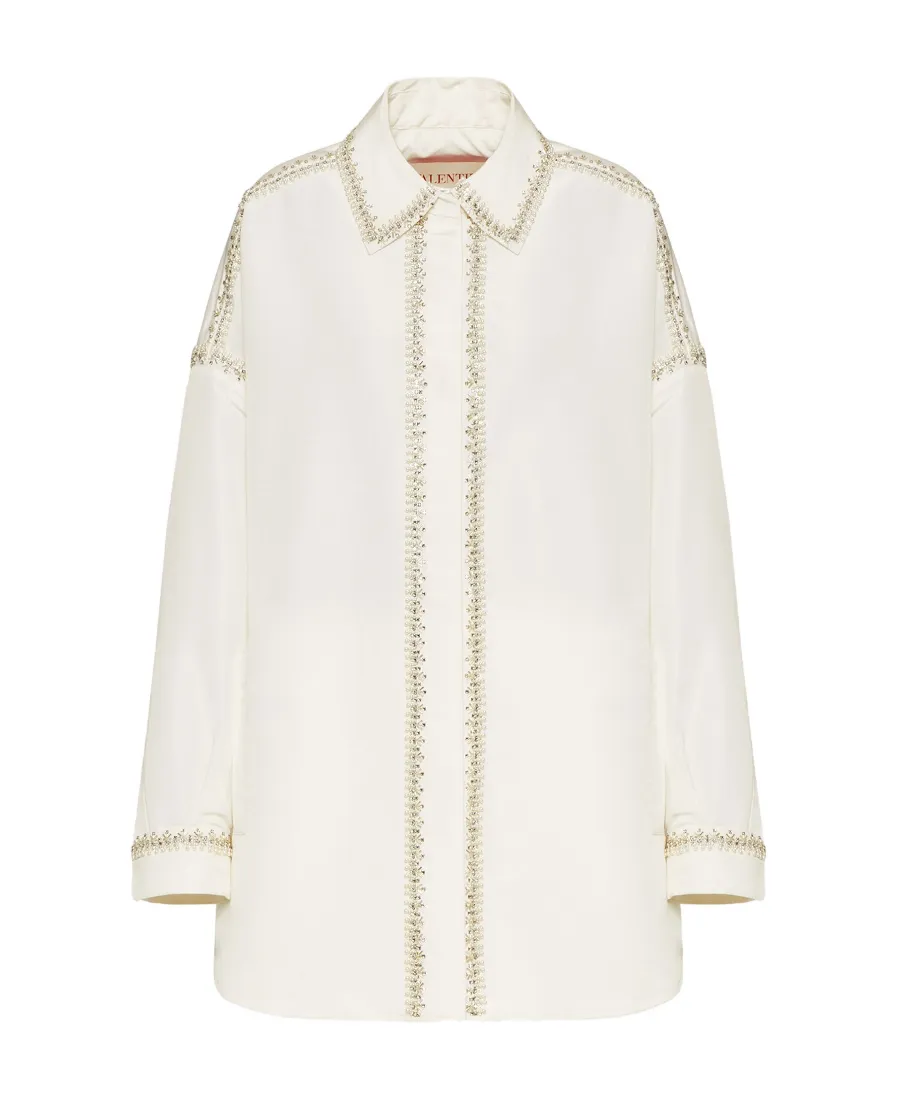 Satin Embroidered Shirt