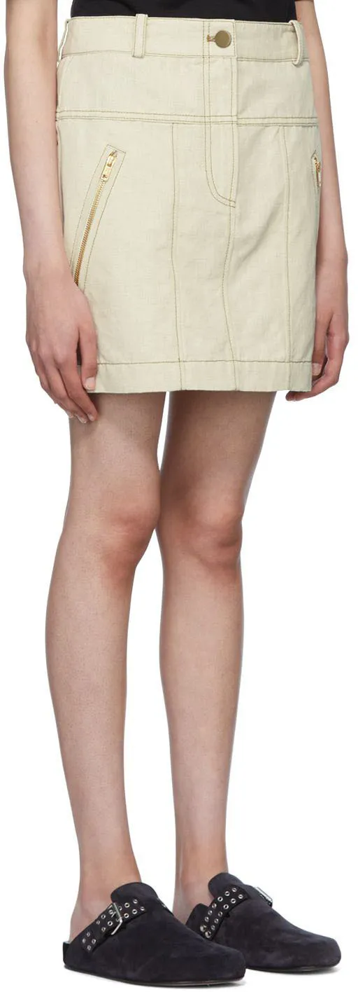 Logo Denim Skirt