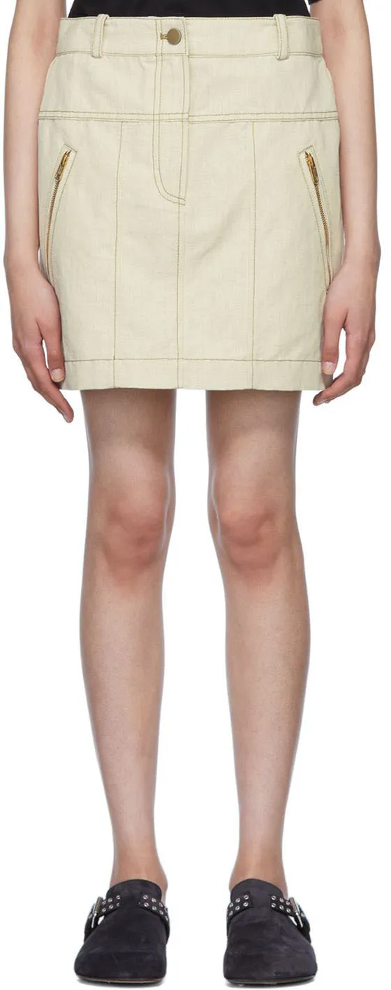 Logo Denim Skirt