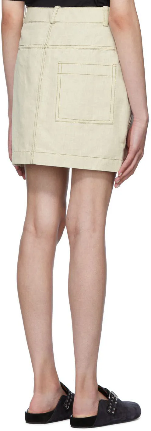Logo Denim Skirt