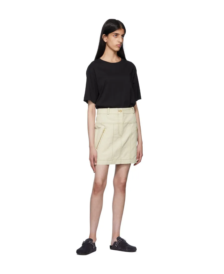 Logo Denim Skirt