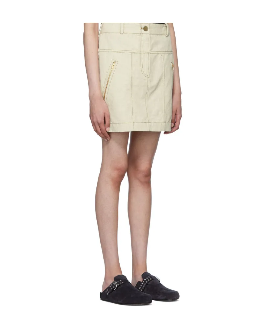 Logo Denim Skirt