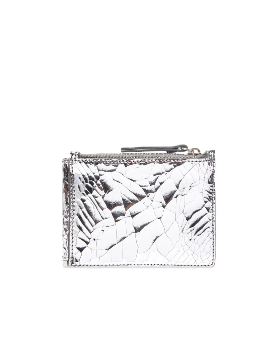 Maison Margiela Cracked-Effect Bi-Fold Wallet