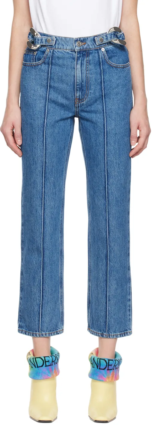 Jw Anderson Chain-Link Slim Fit Jeans