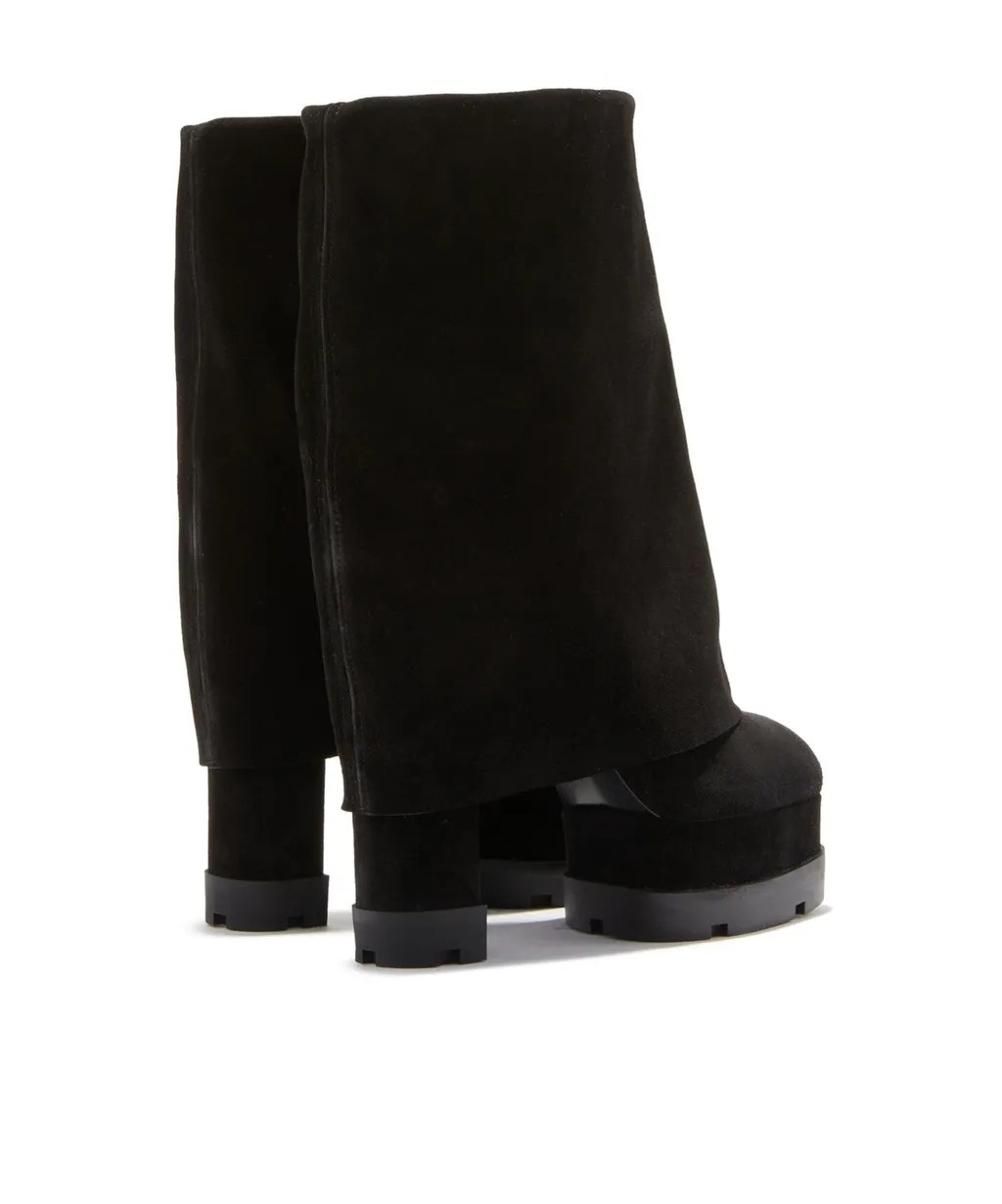 Knee-Length Suede Boots