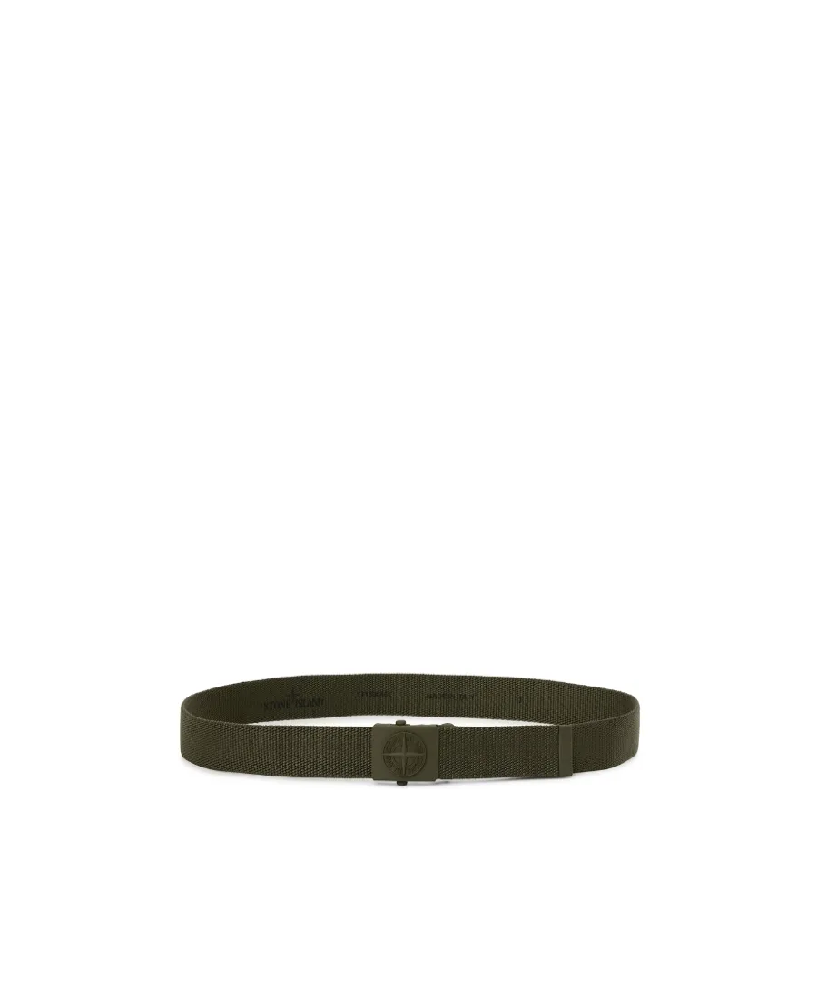 Debossed-Logo Detail Buckle Belt