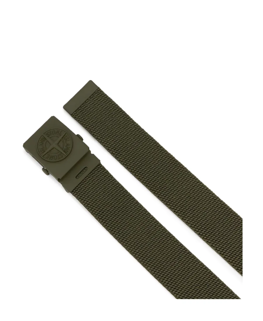 Debossed-Logo Detail Buckle Belt