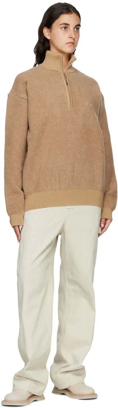 Jacquemus La Maille Berger Zip Collar Sweater
