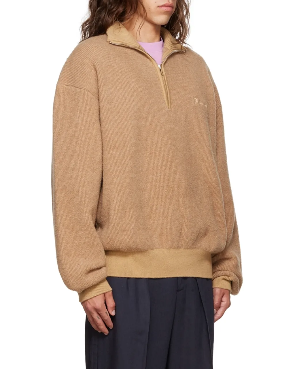 Jacquemus La Maille Berger Zip Collar Sweater