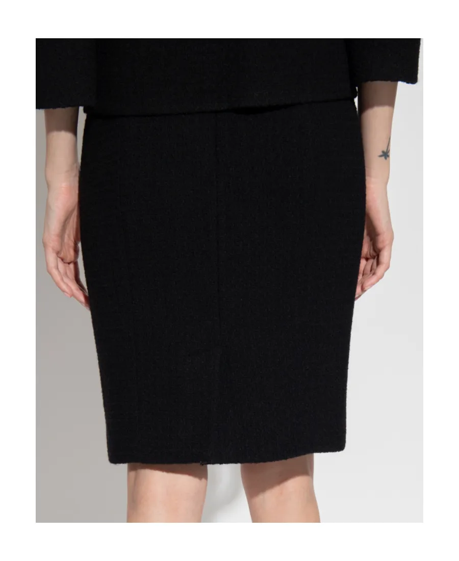 Strap-Detail Pencil Skirt