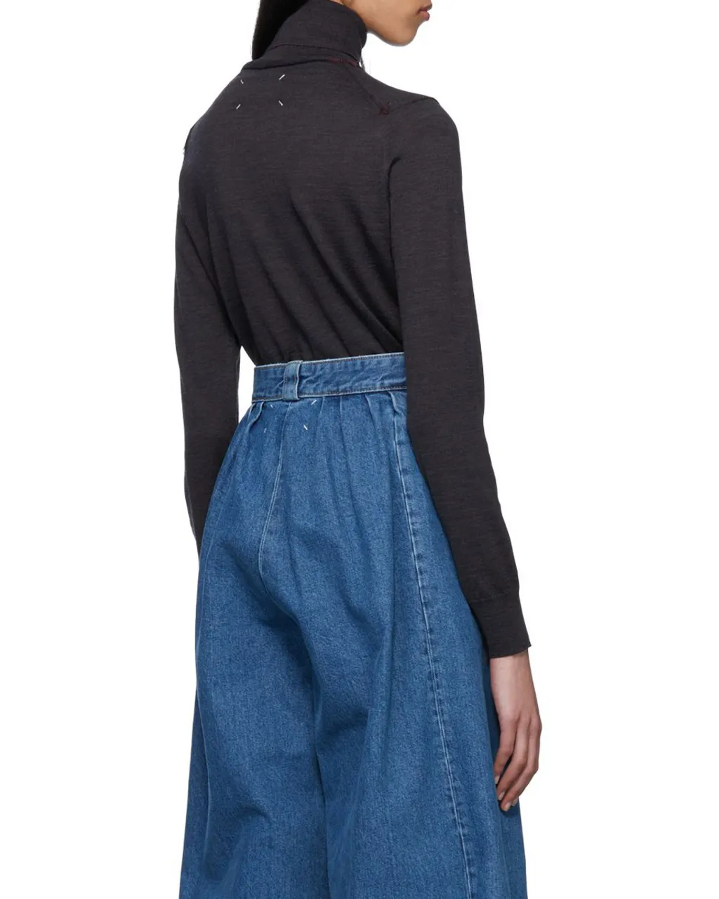 Maison Margiela Roll-Neck Stitching Detailed Jumper