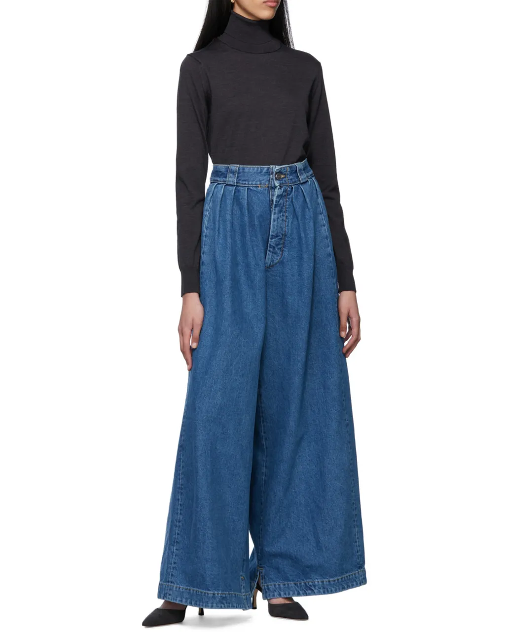 Maison Margiela Roll-Neck Stitching Detailed Jumper