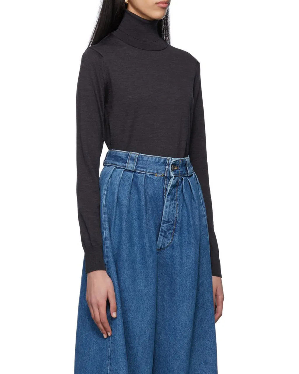 Maison Margiela Roll-Neck Stitching Detailed Jumper