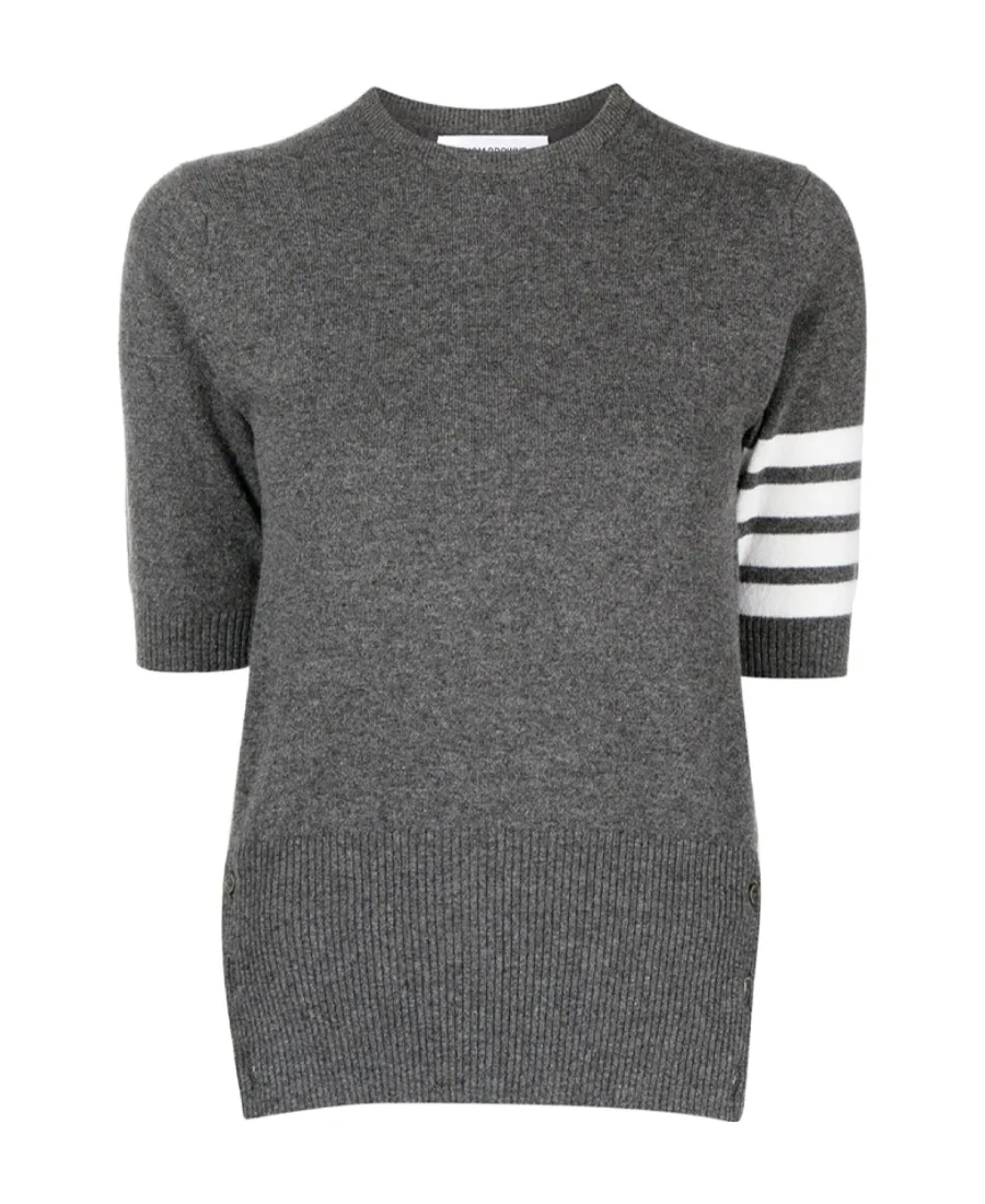 Thom Browne Short-Sleeved Knitted Top