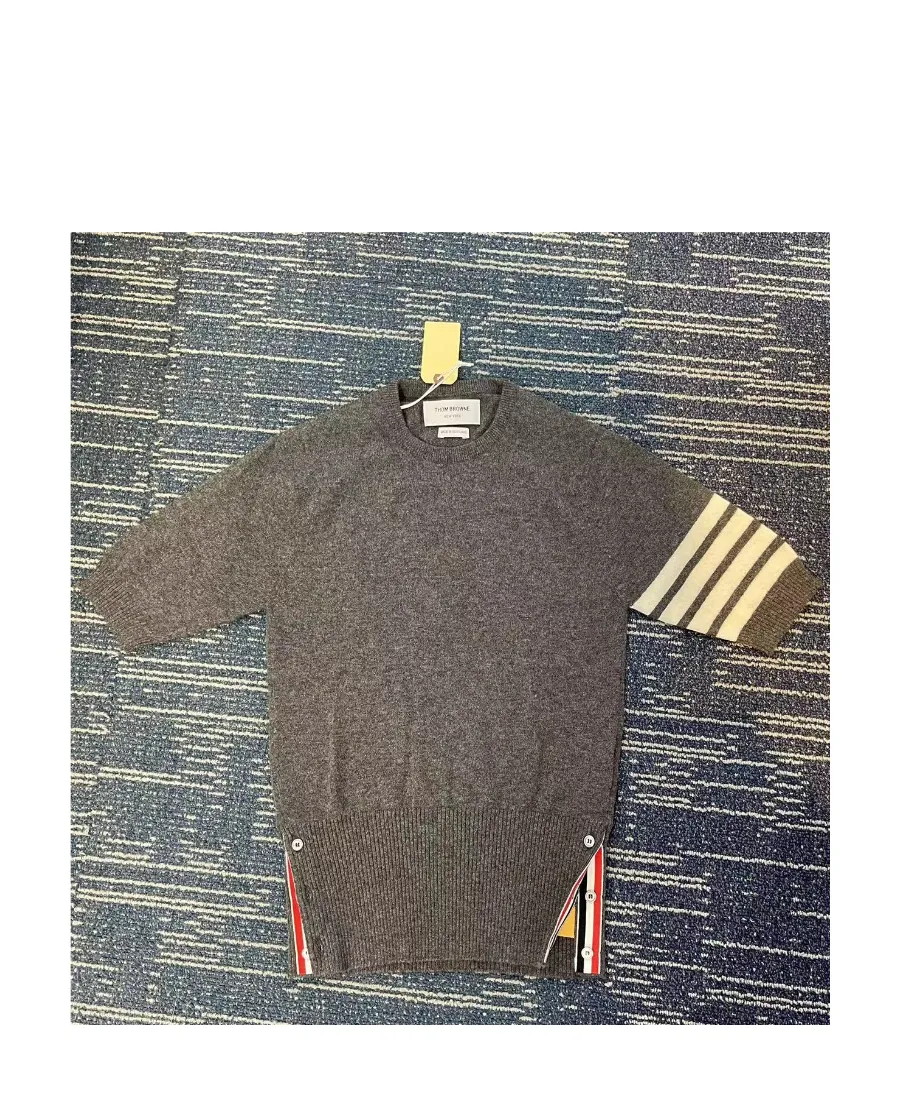 Thom Browne Short-Sleeved Knitted Top