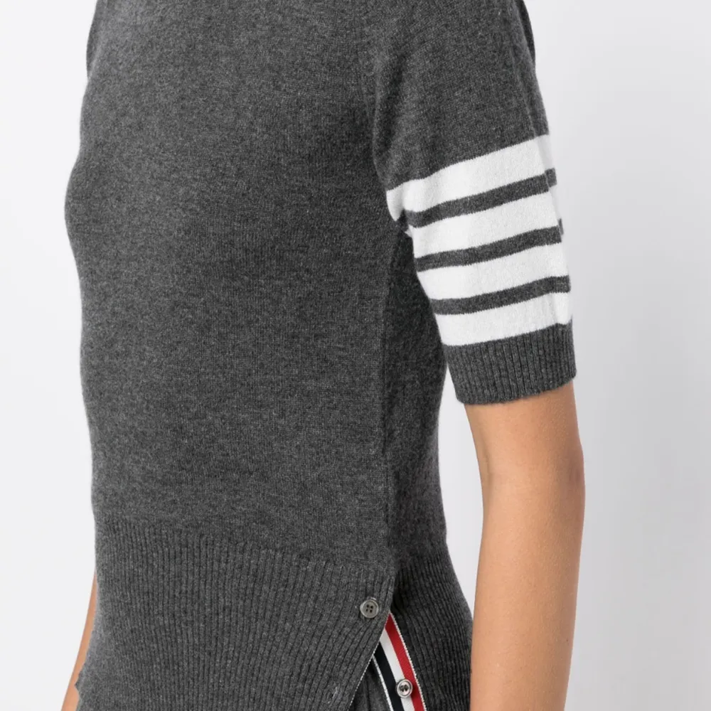 Thom Browne Short-Sleeved Knitted Top