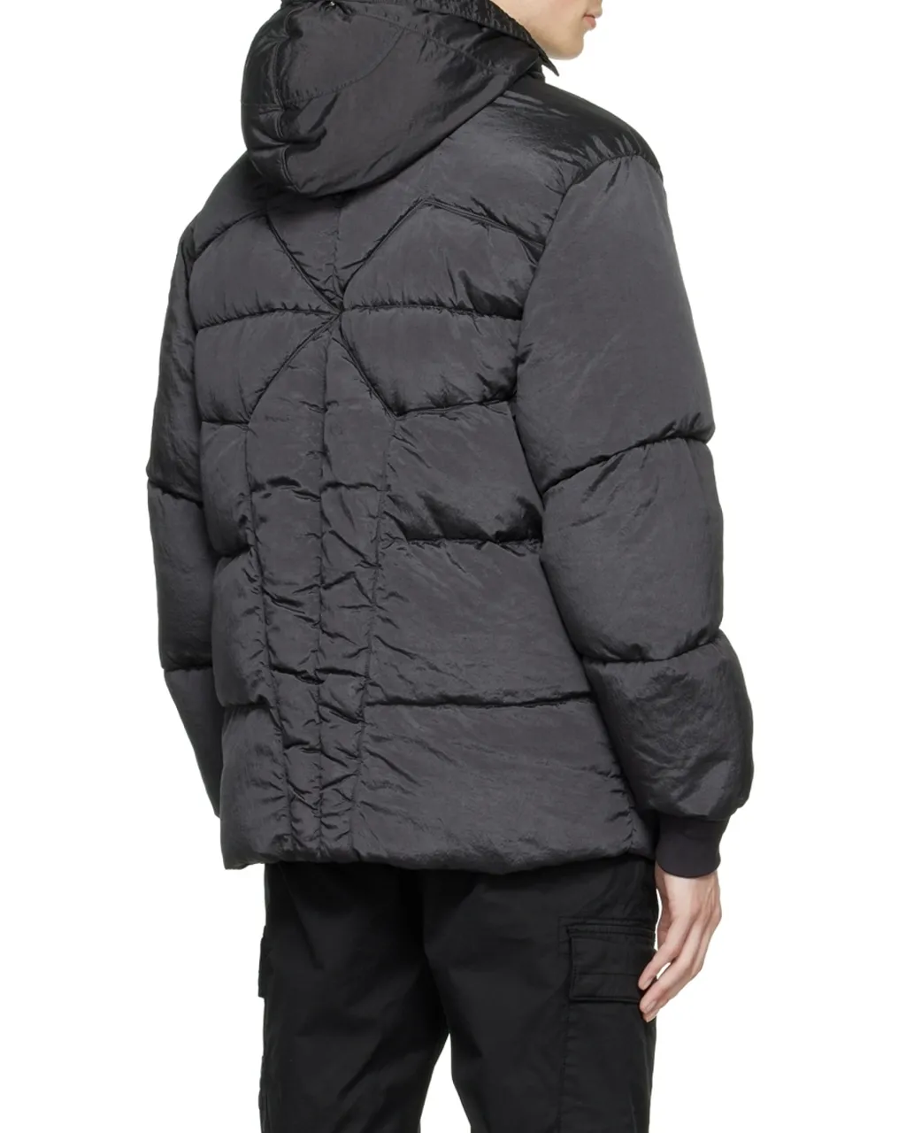 Compass Logo-Patch Padded Jacket