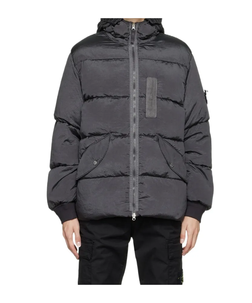 Compass Logo-Patch Padded Jacket