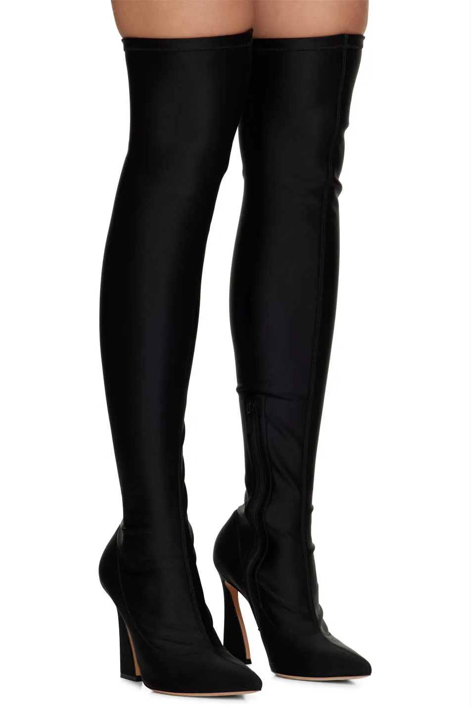 Gianvito Rossi Pointed Toe Over-The-Knee Boots