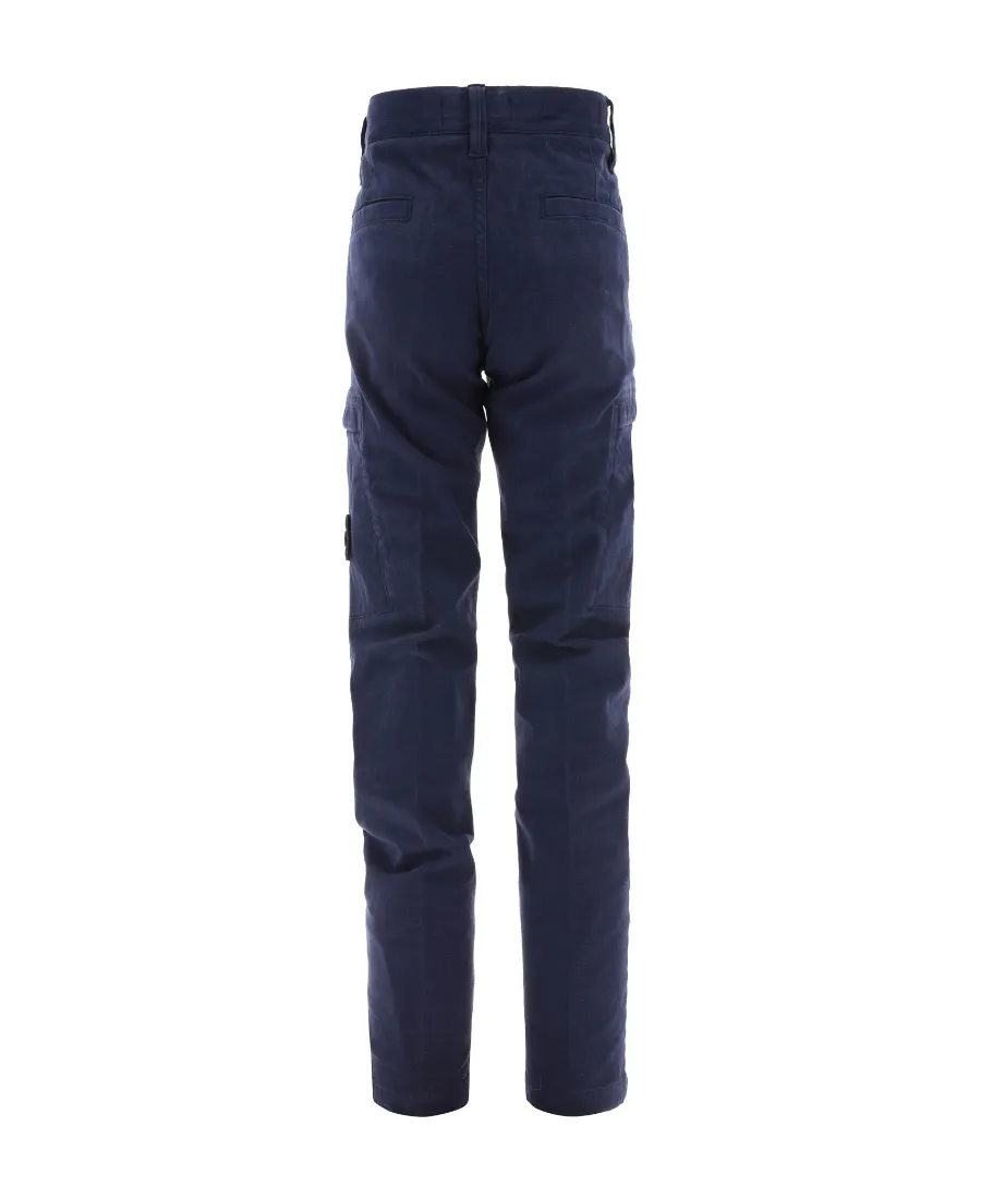 Stone Island Junior Logo Patch Cargo Trousers