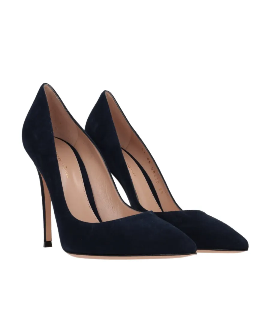 Pointed Suede Pumps