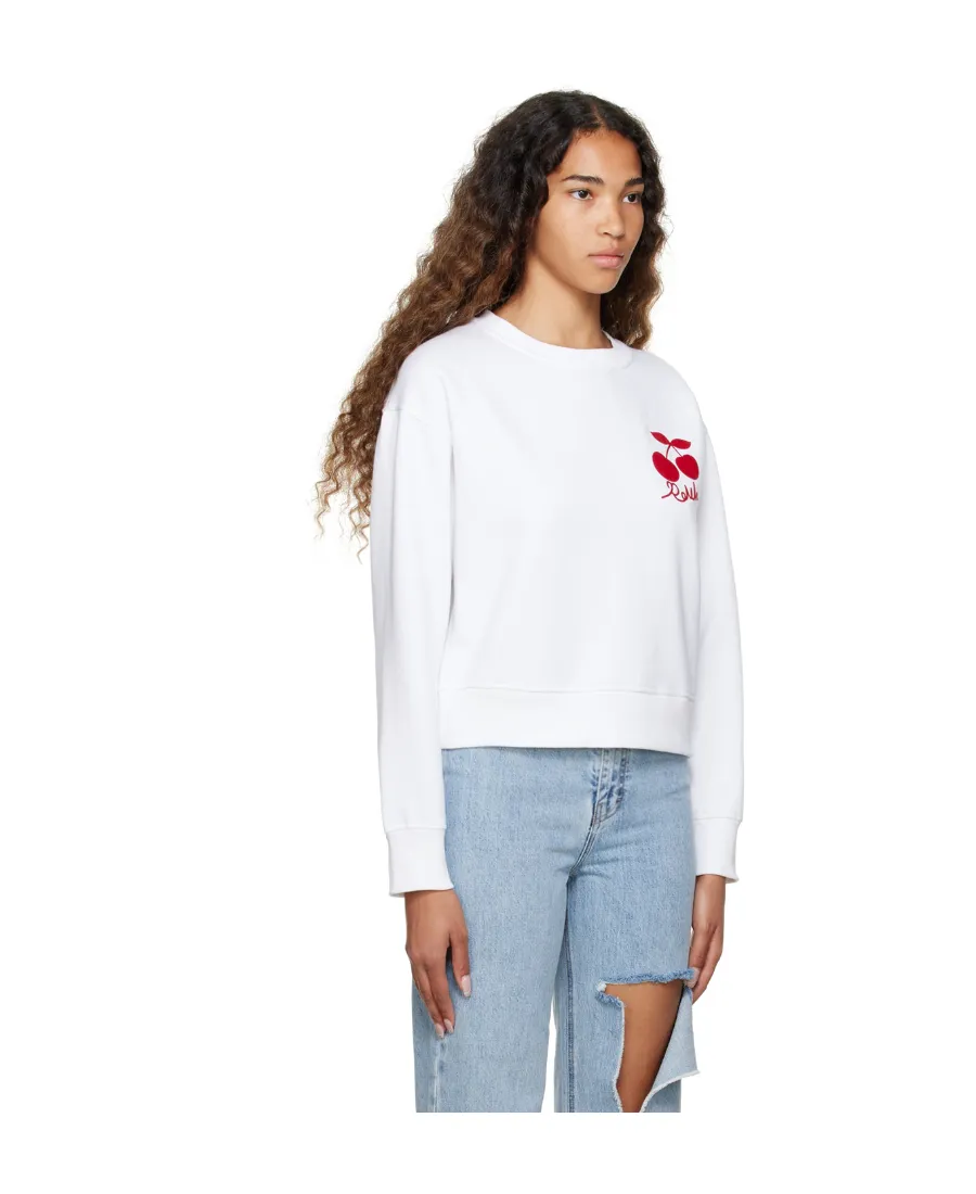 Embroidered-Logo Long-Sleeve Sweatshirt
