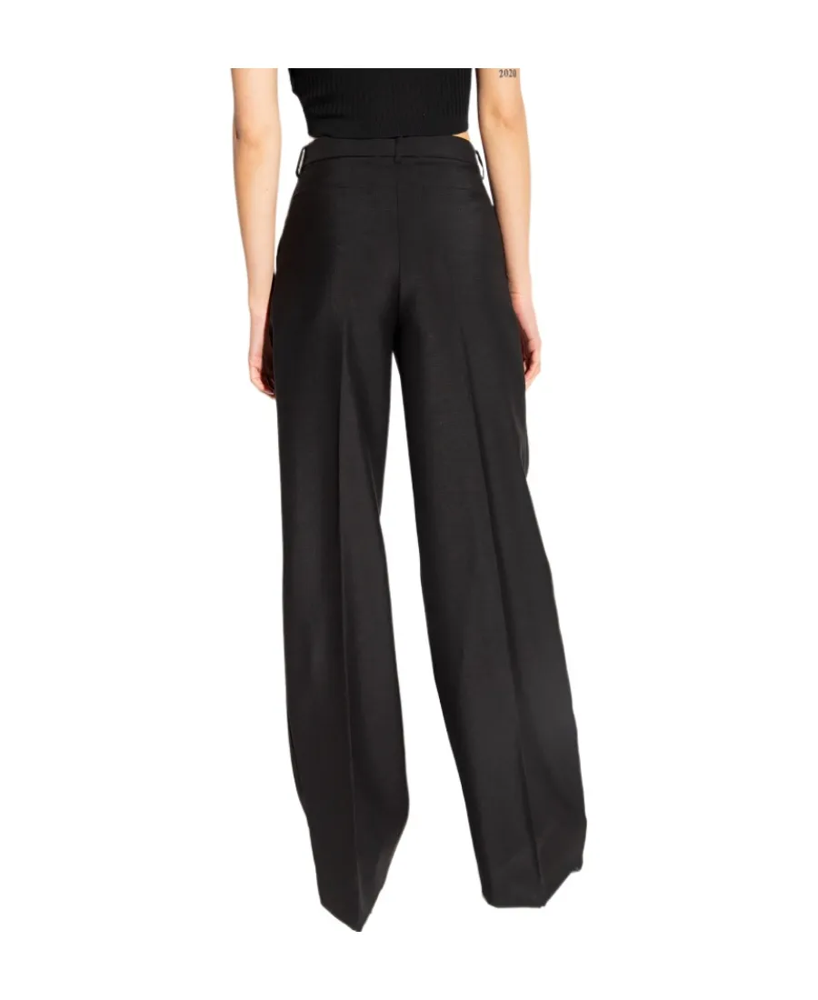 Versace Medusa Button High Waist Tailored Pants