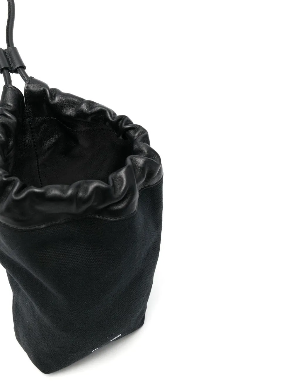 Jil Sander Logo-Printed Drawstring Clutch Bag