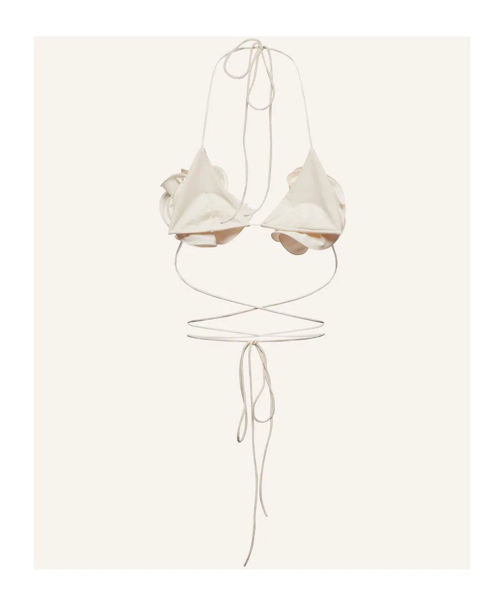 Magda Butrym Floral Strappy Triangle Bikini Top