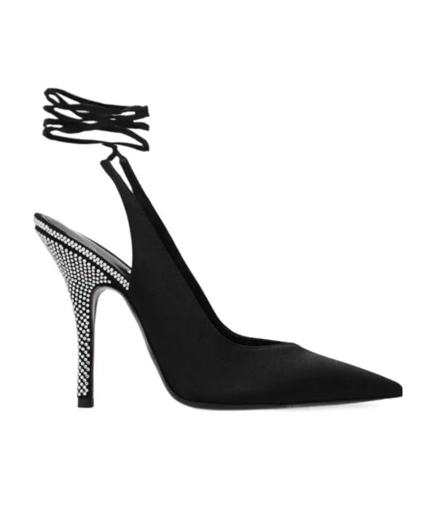 The Attico Venus Embellished Pointed-Toe Pumps