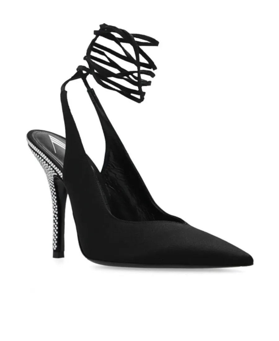 The Attico Venus Embellished Pointed-Toe Pumps