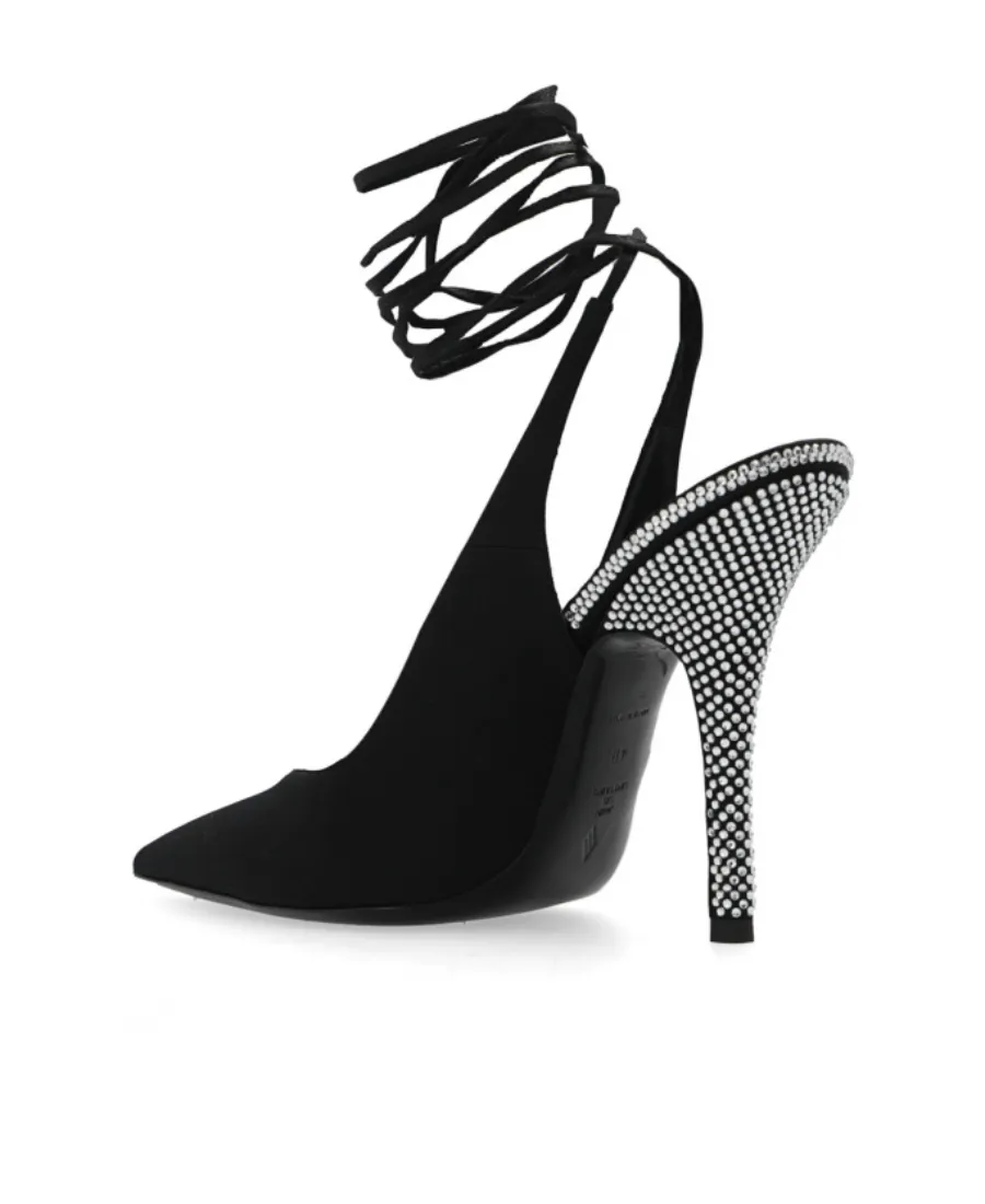 The Attico Venus Embellished Pointed-Toe Pumps