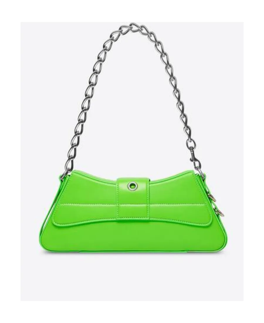 Lindsay Small Shoulder Bag With Strap In Bright Green