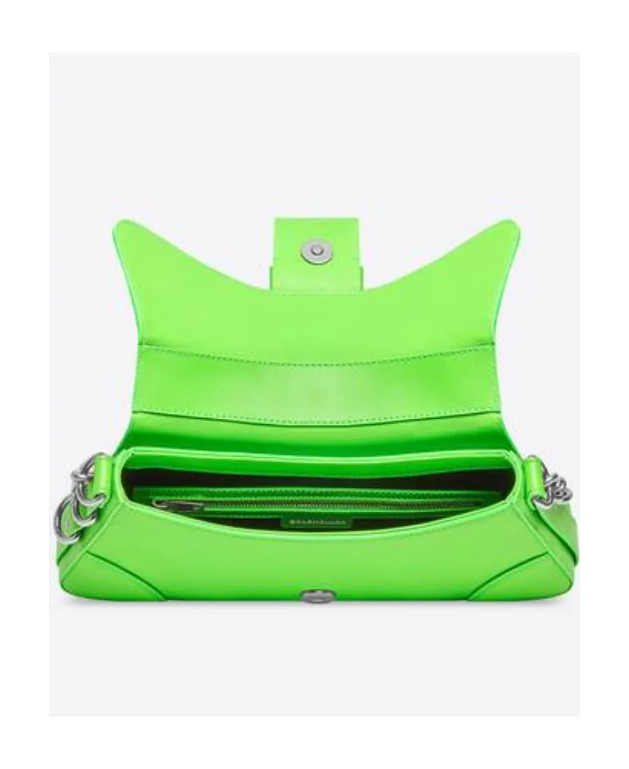Lindsay Small Shoulder Bag With Strap In Bright Green
