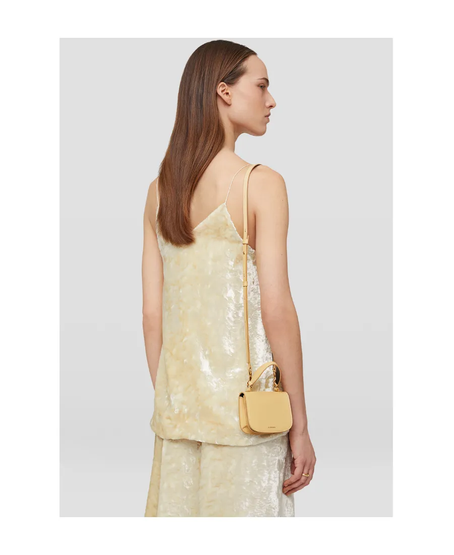 Jil Sander Logo Print Top Handle Shoulder Bag
