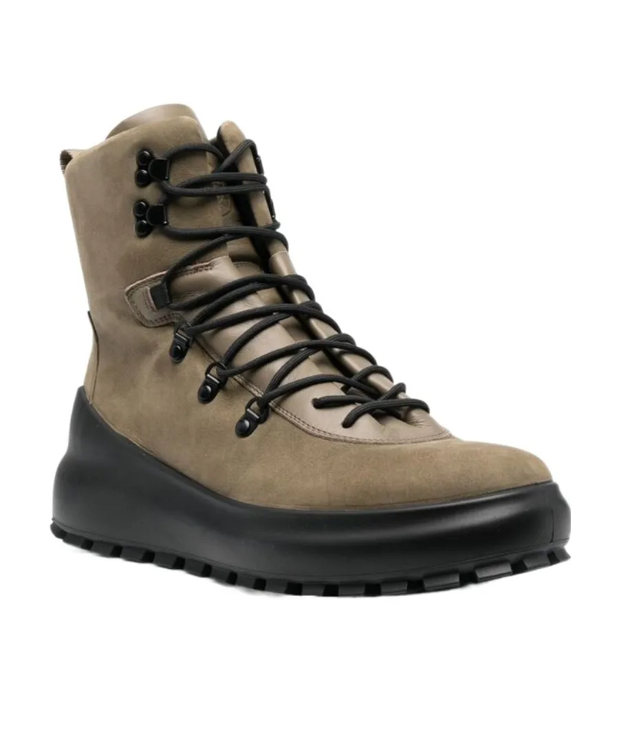 Lace-Up Suede Boots