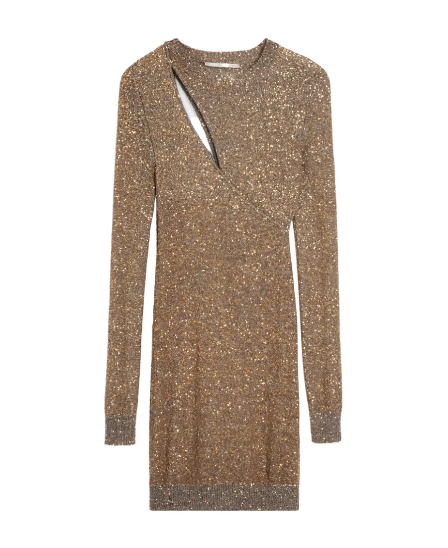 Stella Mccartney Sequin Knitted Mini Dress