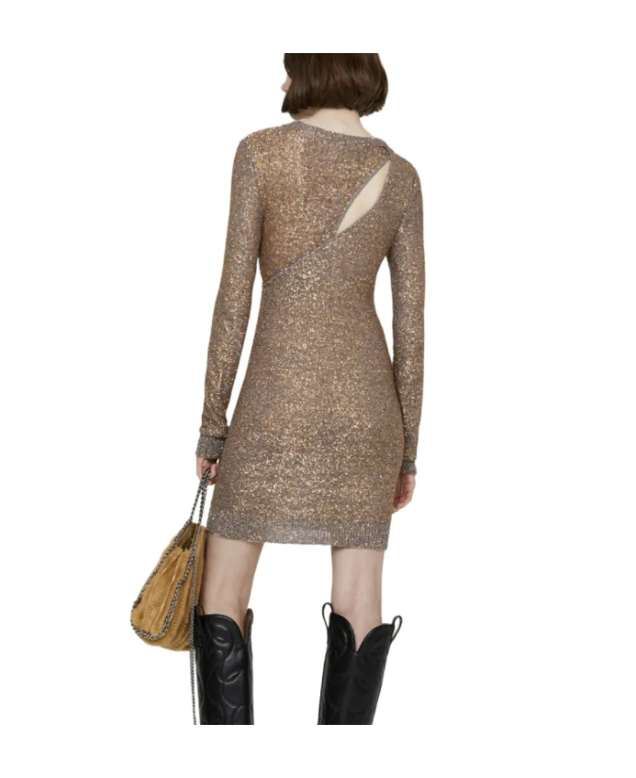 Stella Mccartney Sequin Knitted Mini Dress