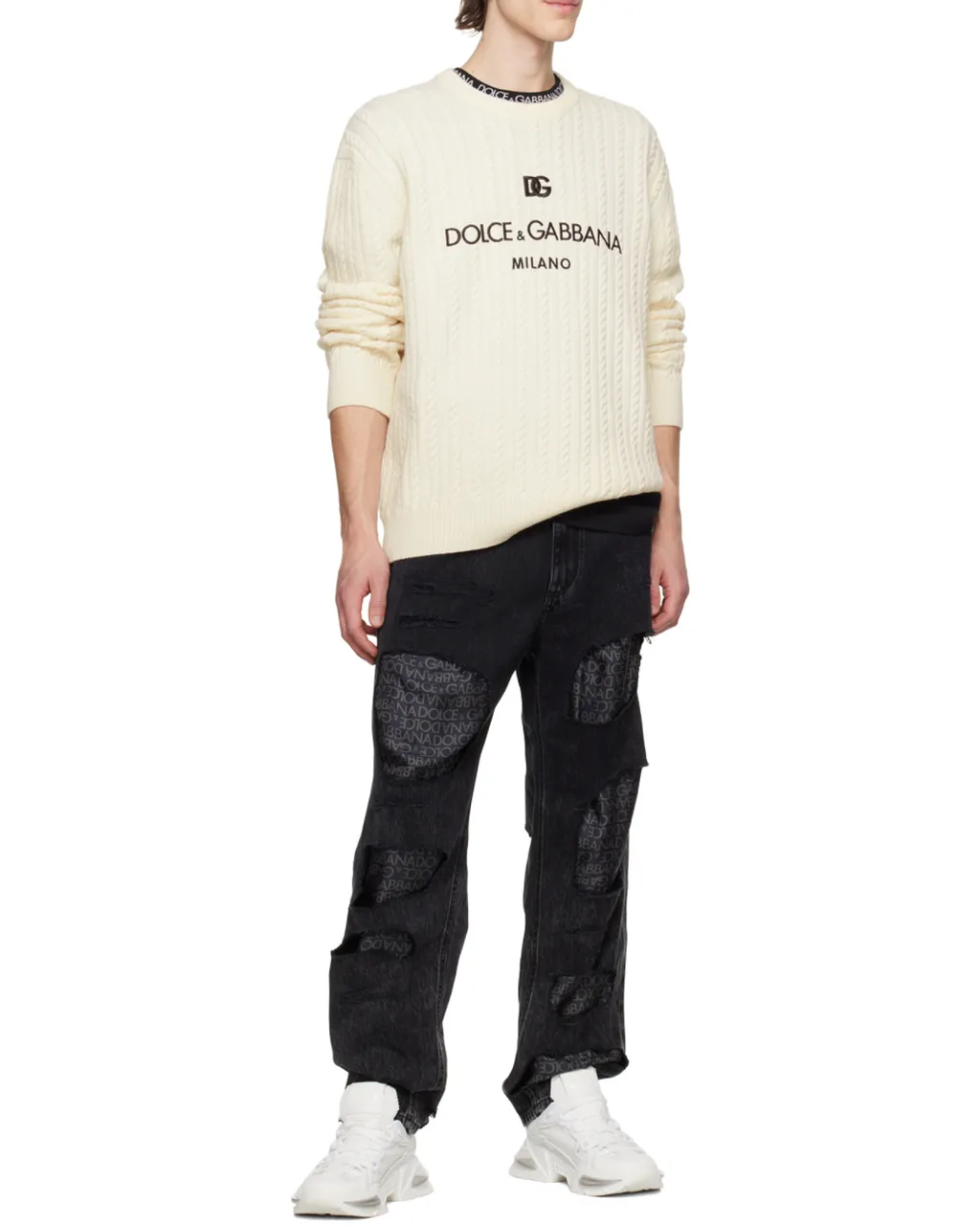 Dolce & Gabbana Airmaster Logo-Embossed Sneakers