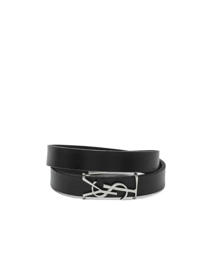 Saint Laurent Logo Plaque Bracelet