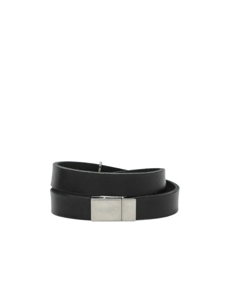Saint Laurent Logo Plaque Bracelet
