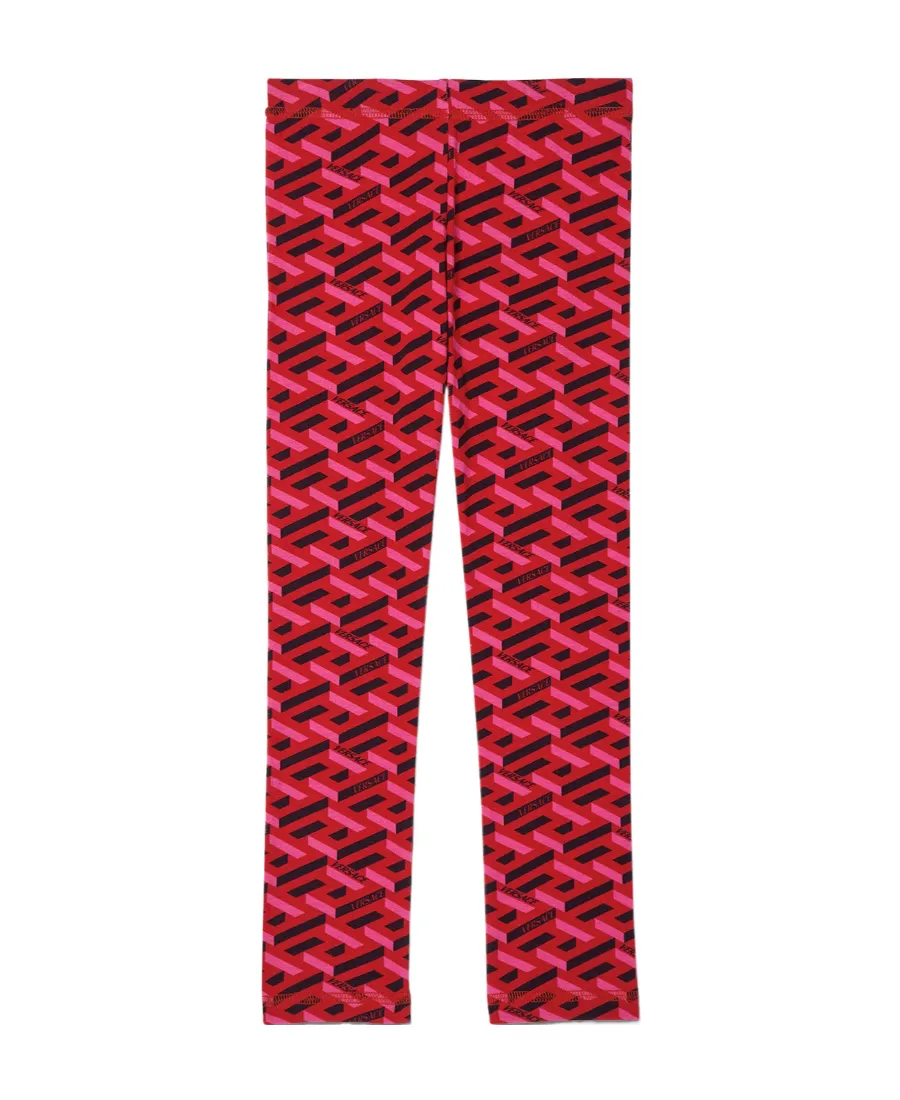 Versace Kids All-Over Printed Leggings