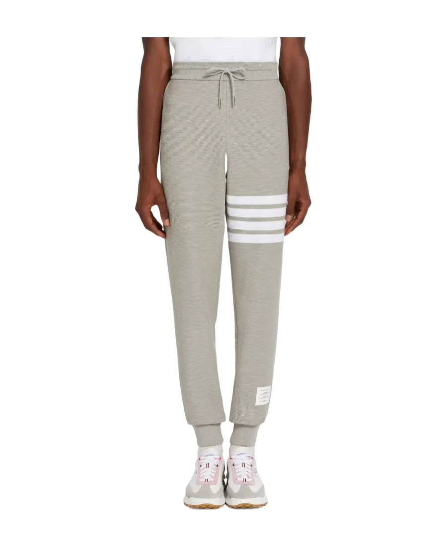Ottoman Rib 4-Bar Stripe Track Pants