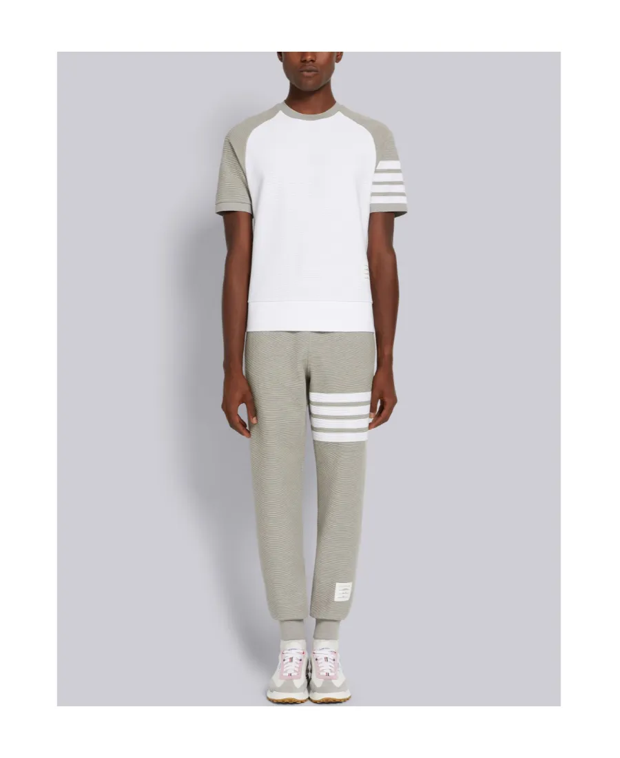 Ottoman Rib 4-Bar Stripe Track Pants