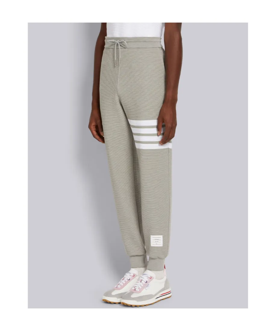 Ottoman Rib 4-Bar Stripe Track Pants