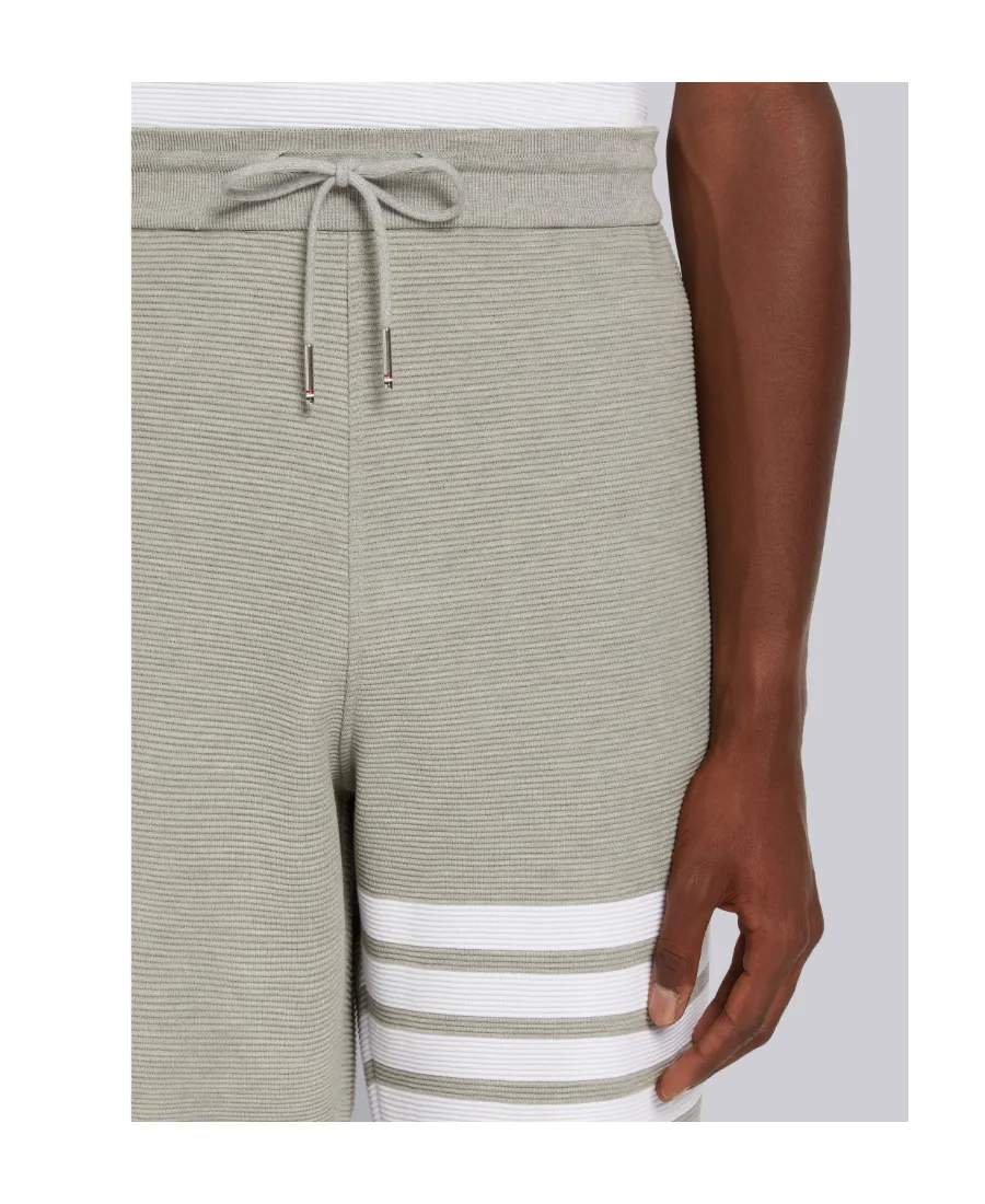 Ottoman Rib 4-Bar Stripe Track Pants