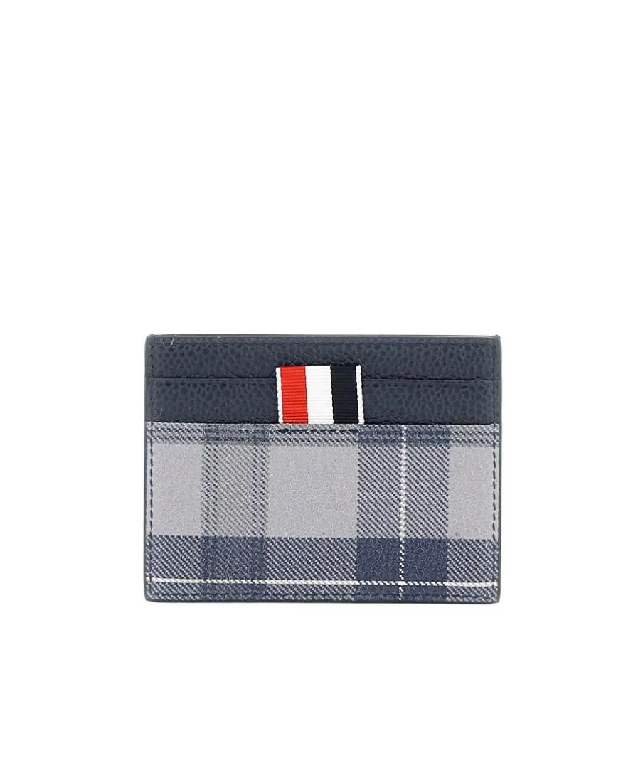 Thom Browne Check-Printed Cardholder